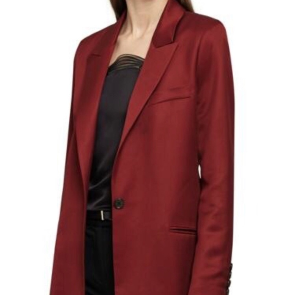Reiss Freja boyfriends blazer in berry color